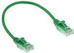 ACT Green 1.5 meter LSZH U/UTP CAT6 datacenter slimline patch cable with RJ45 connectors CAT6 U/UTP SLIMLINE GN 1.50M (D