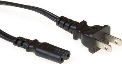 ACT AK5074 Stromkabel Schwarz 1,8 m Netzstecker Typ A C7-Koppler (AK5074)