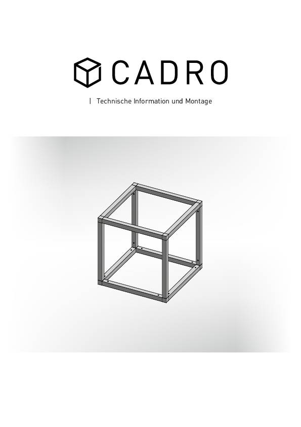 Cadro Knoten 3-fach 3D schwarz matt