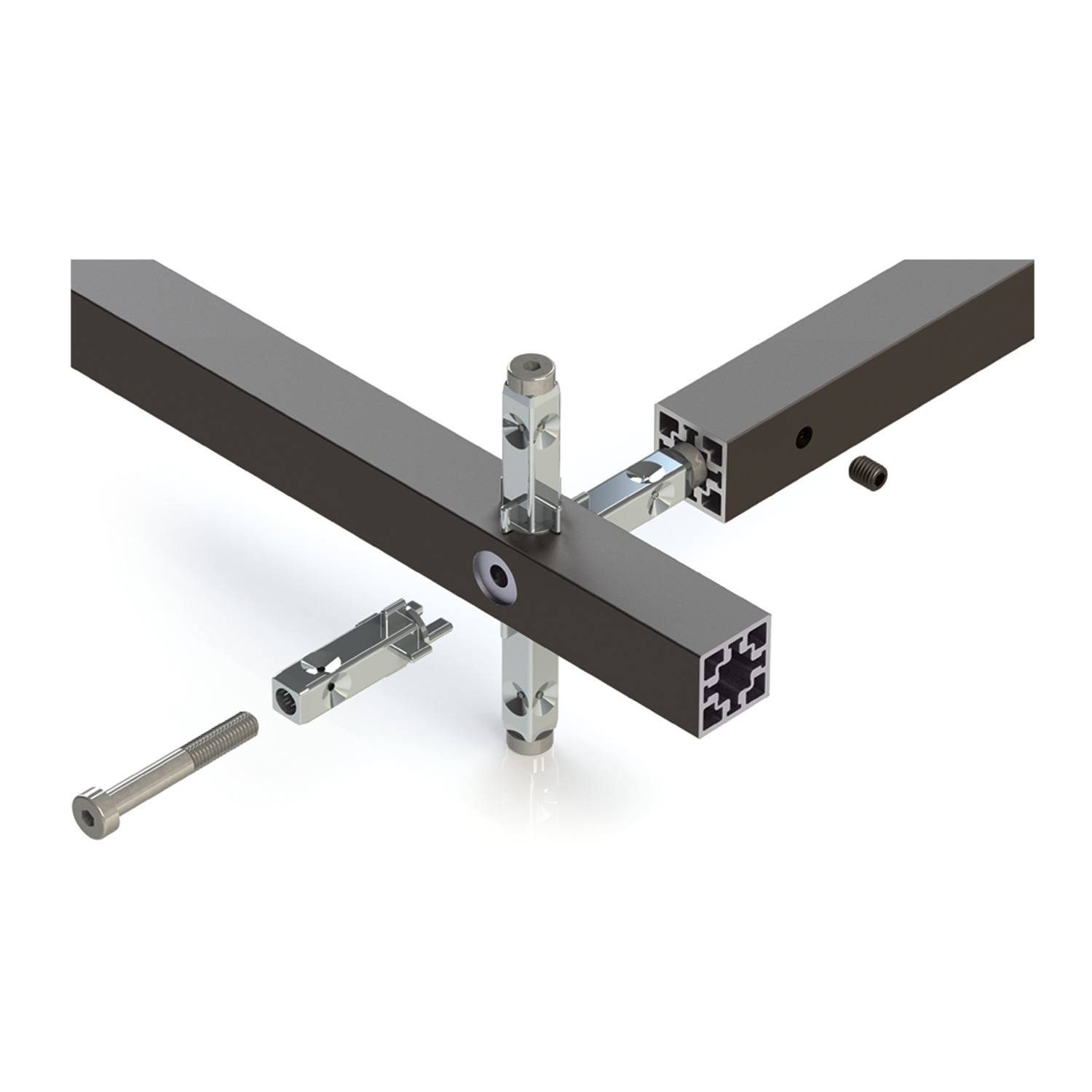 Cadro Set (4 Stück) Universalverb+Schraube M5X35 verzinkt