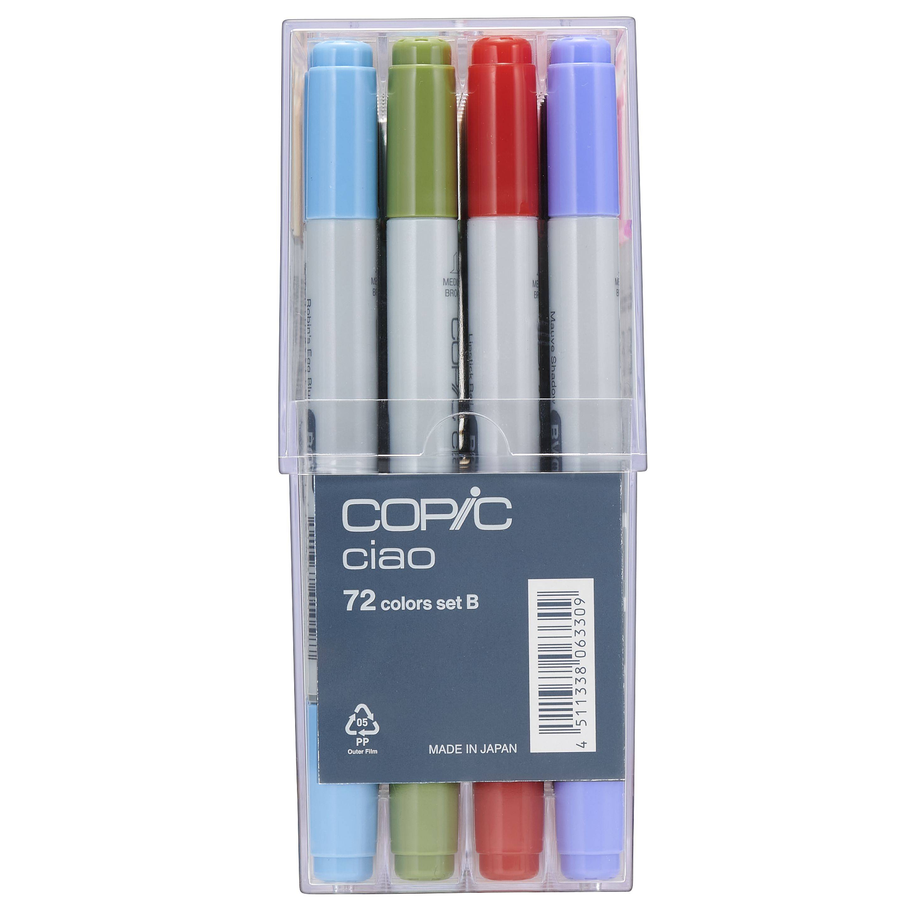 Copic Ciao Set B Grafikmarker - Nachfüllbar mit Copic Ink - 72Stk
