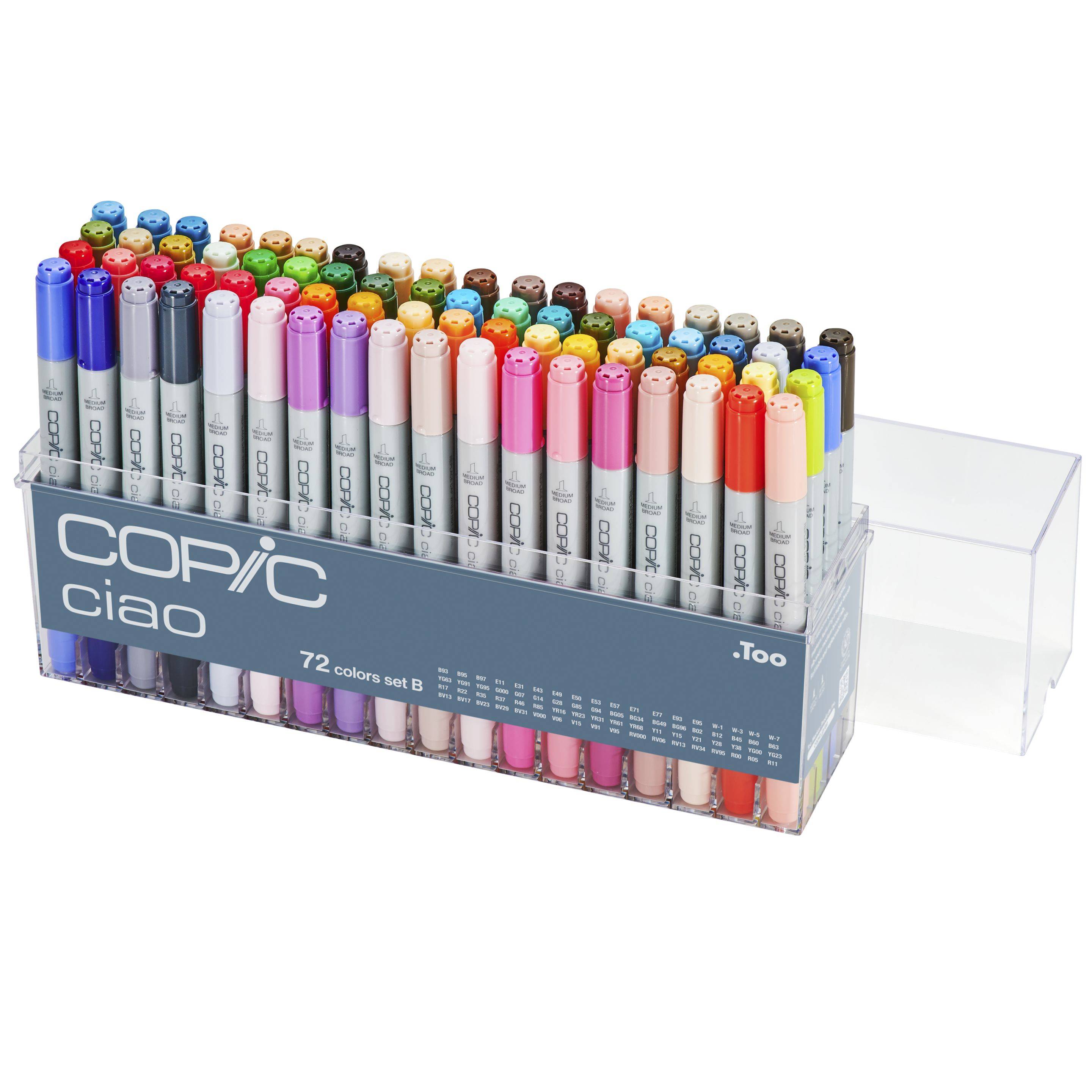 Copic Ciao Set B Grafikmarker - Nachfüllbar mit Copic Ink - 72Stk