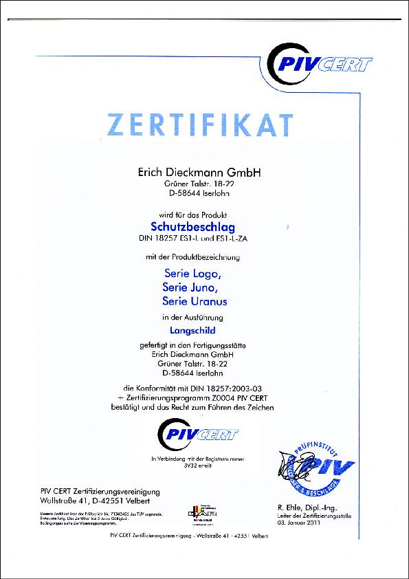 edi Alu-Schutz-DG ES-1 Logo ov LS 12mm 92 PZ,10mm TS65-75mm 103/103 8753H F01