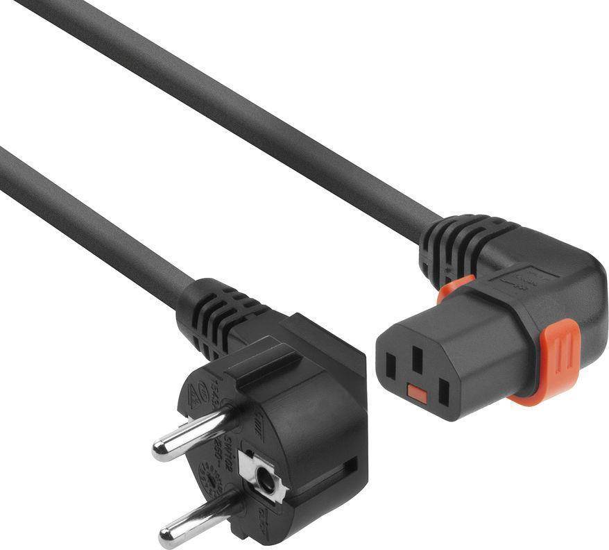 ACT Powercord CEE 7/7 male (angled)