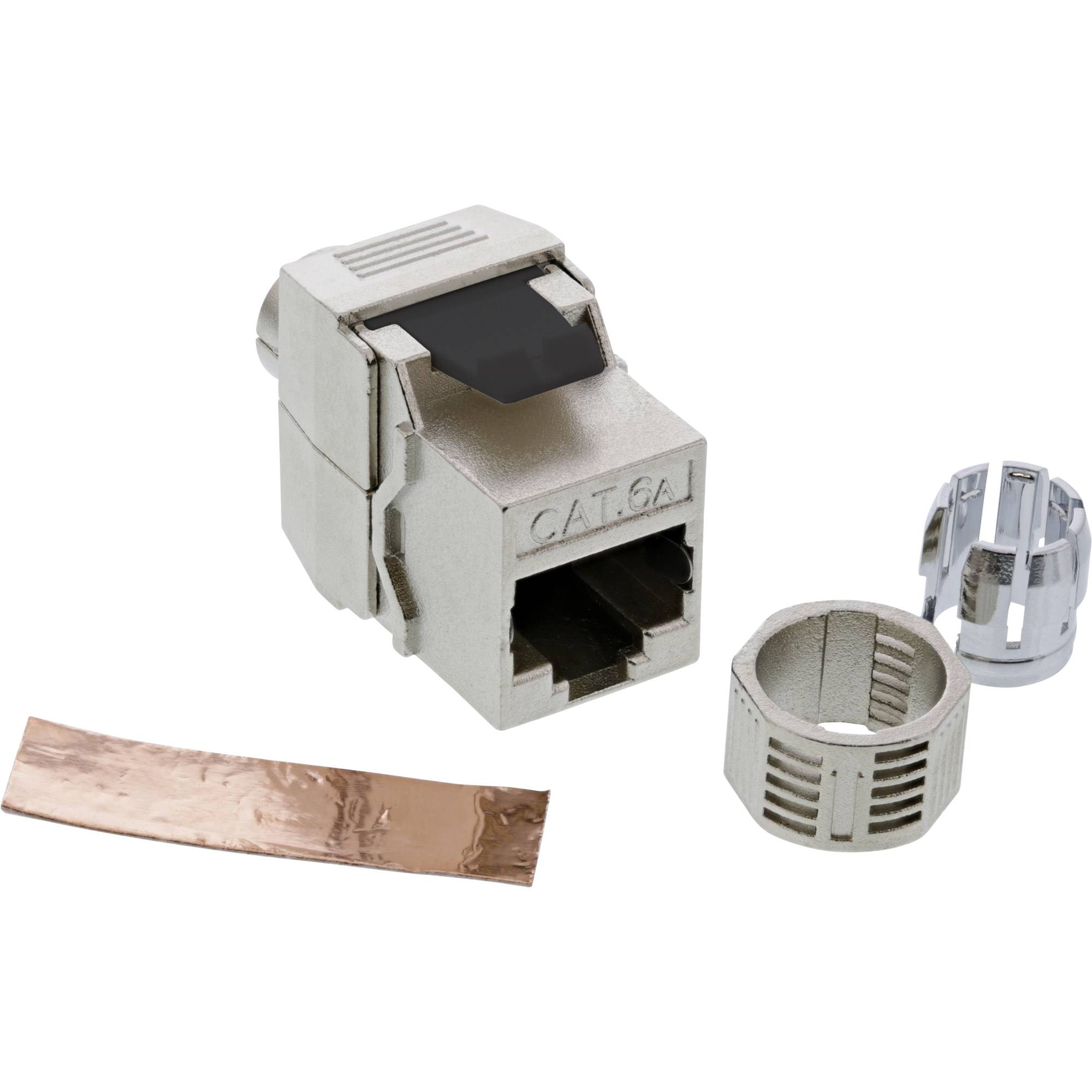 INLINE - Keystone RJ45 Buchse - SNAP-In - Cat.6a - Schraubverschluss