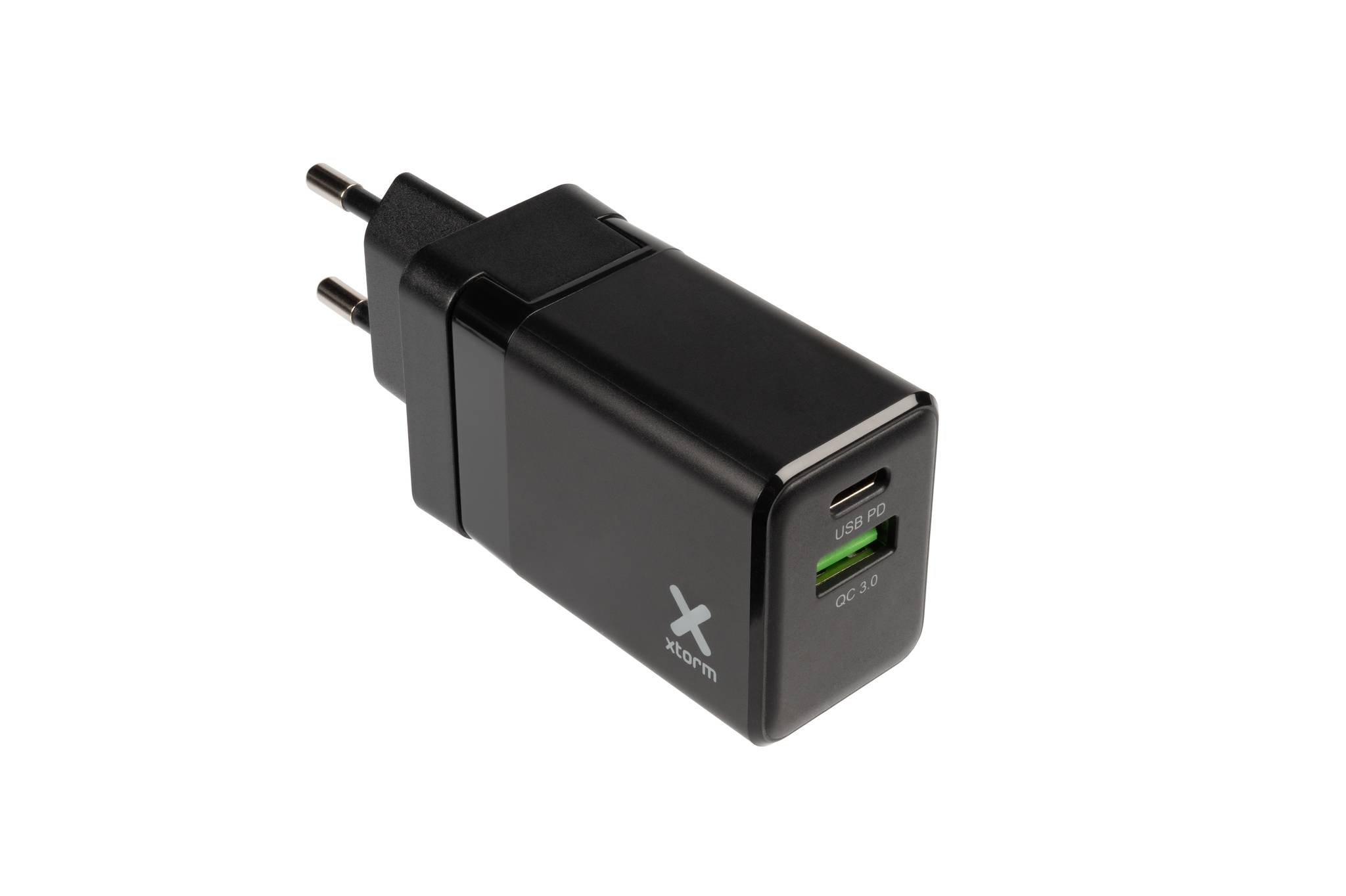 Xtorm Volt Travel Fast Charger - Netzteil - 20 Watt - PD, QC 3.0 - 2 Ausgabeanschlussstellen (USB, USB-C)