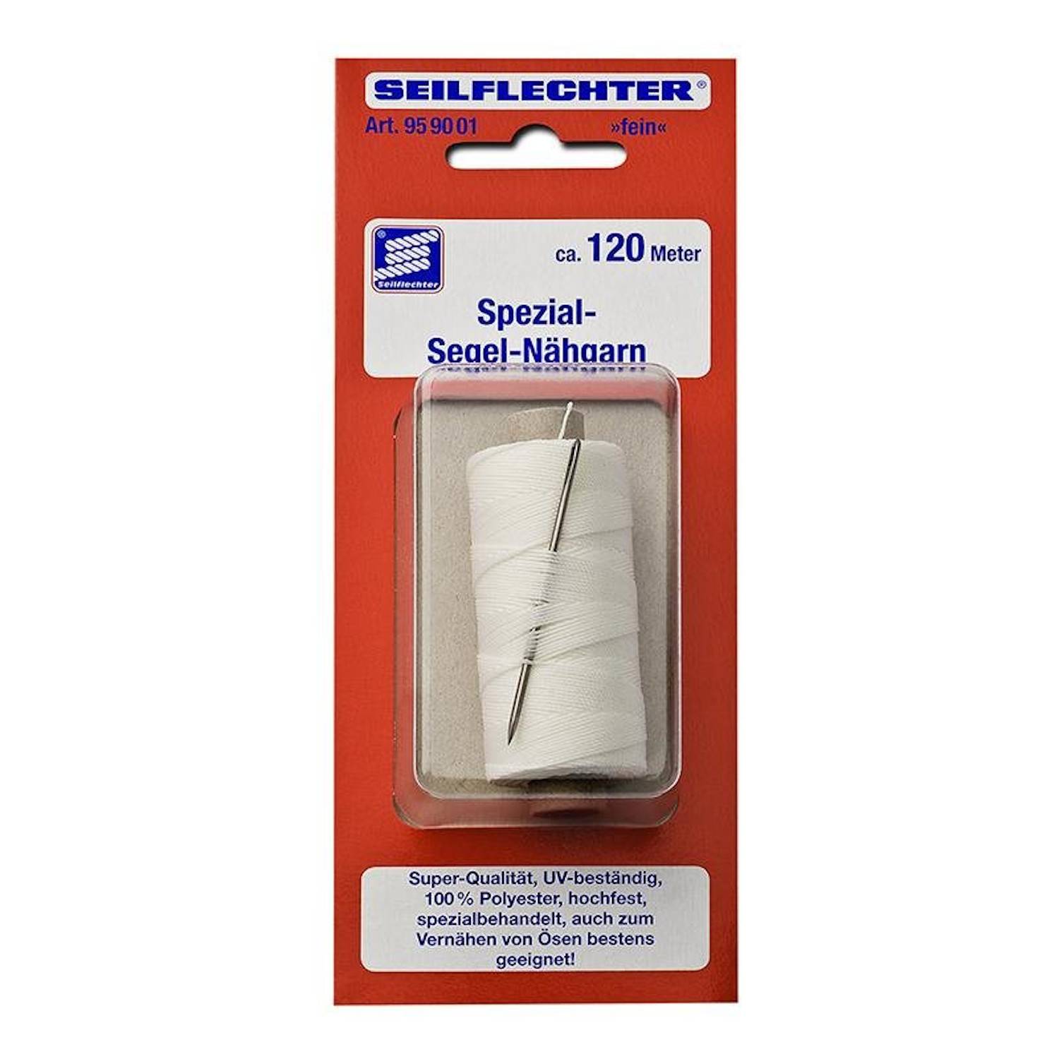 Segelgarn 120m mit Nadel Garn Zwirn UV beständig Segel Segelreparatur Boot Seil