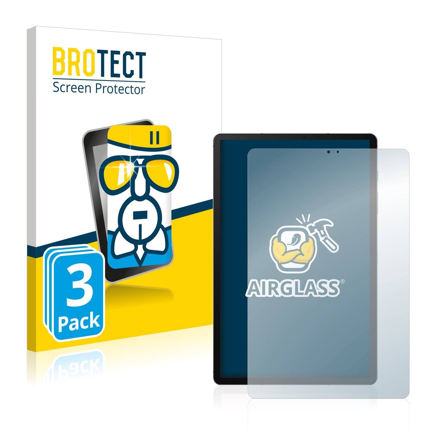 3x BROTECT AirGlass Schutzglas Folie für Samsung Galaxy Tab S6