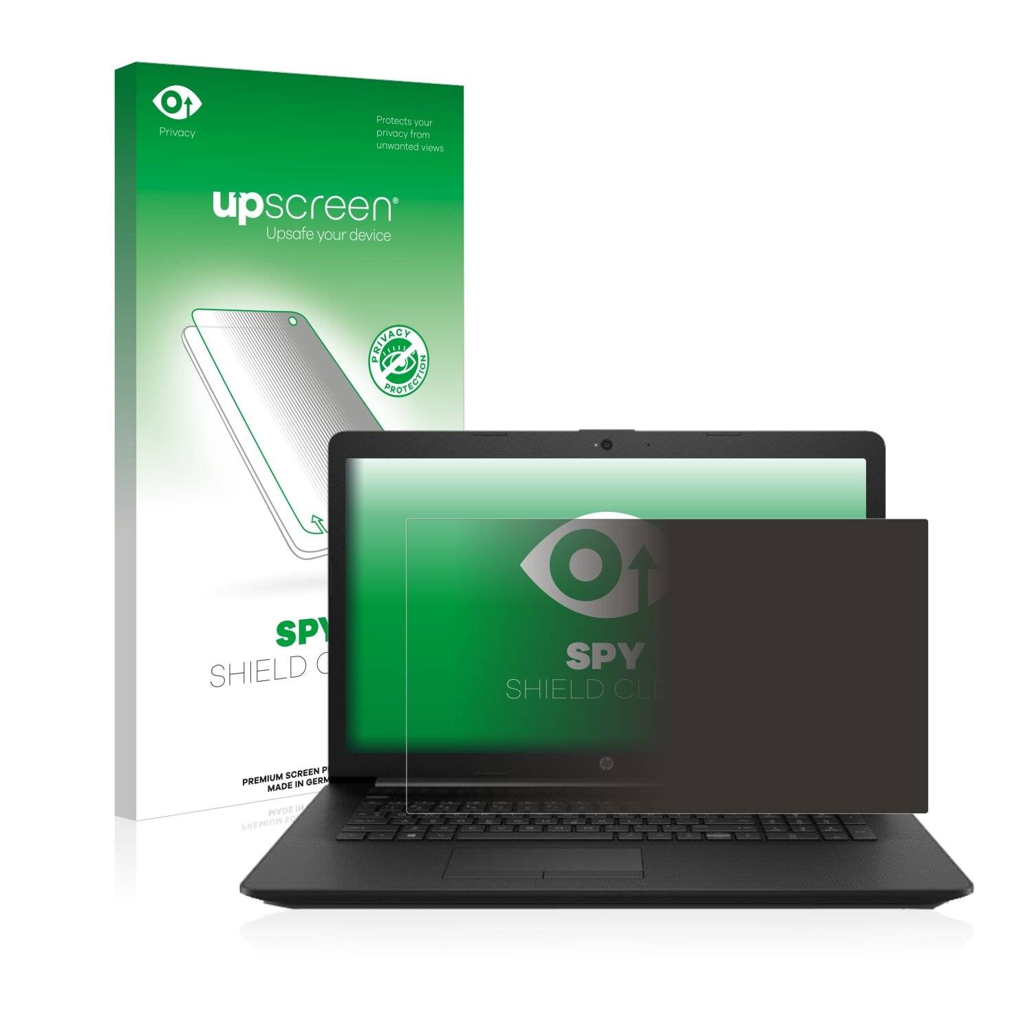 upscreen Spy Shield Clear Premium Blickschutzfolie für HP Notebook