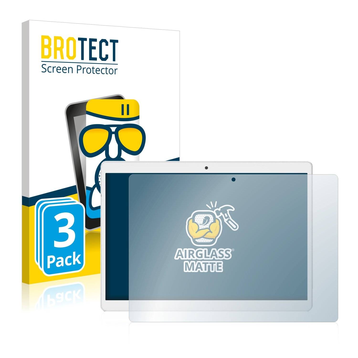 3x BROTECT AirGlass Matte Schutzglas Folie für Alldocube