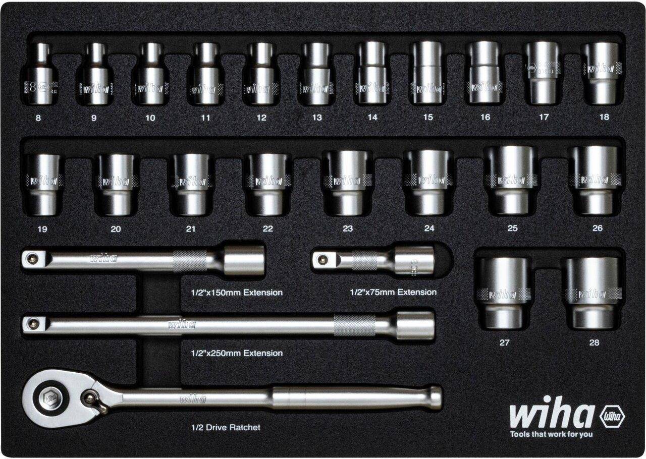 Wiha 44740 Steckschlüsseleinsatz-Set 1/2 395 mm (44740)