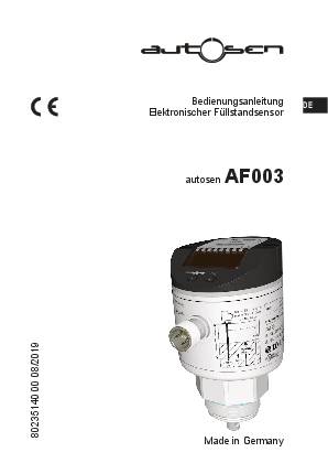 Füllstandssensor G3/4A (elektronisch) - G 3/4,Außengewinde - AF003 - autosen