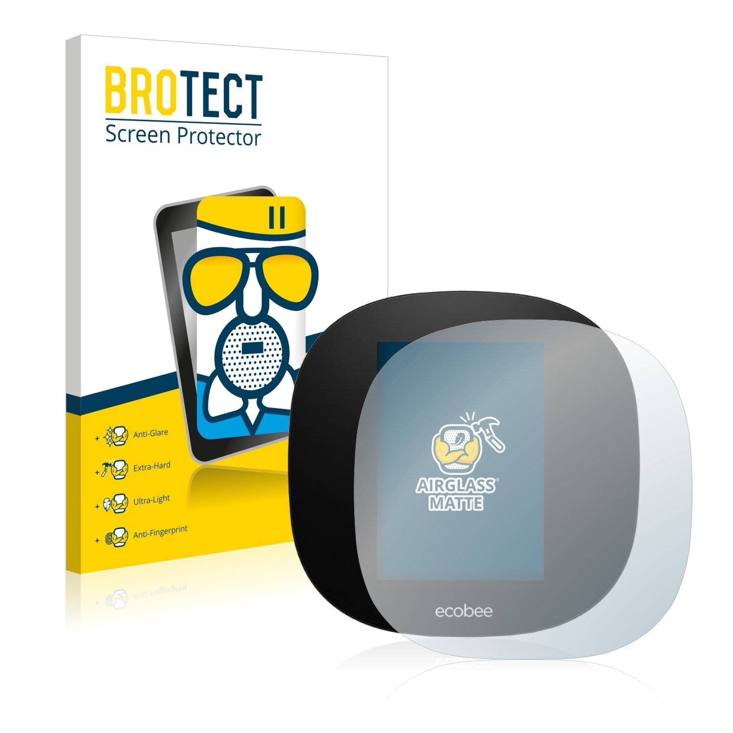 BROTECT AirGlass Matte Schutzglas Folie für ecobee 3