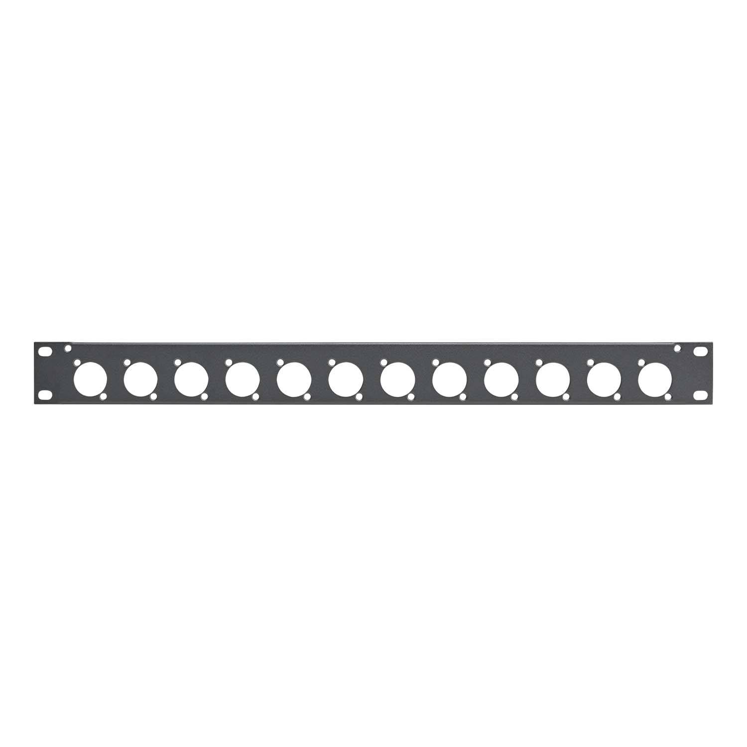 Sommer cable Rack Panel, Universal D-Serie, 1 HE, 1 HE, Stahlblech, vz. 1.5mm, grau