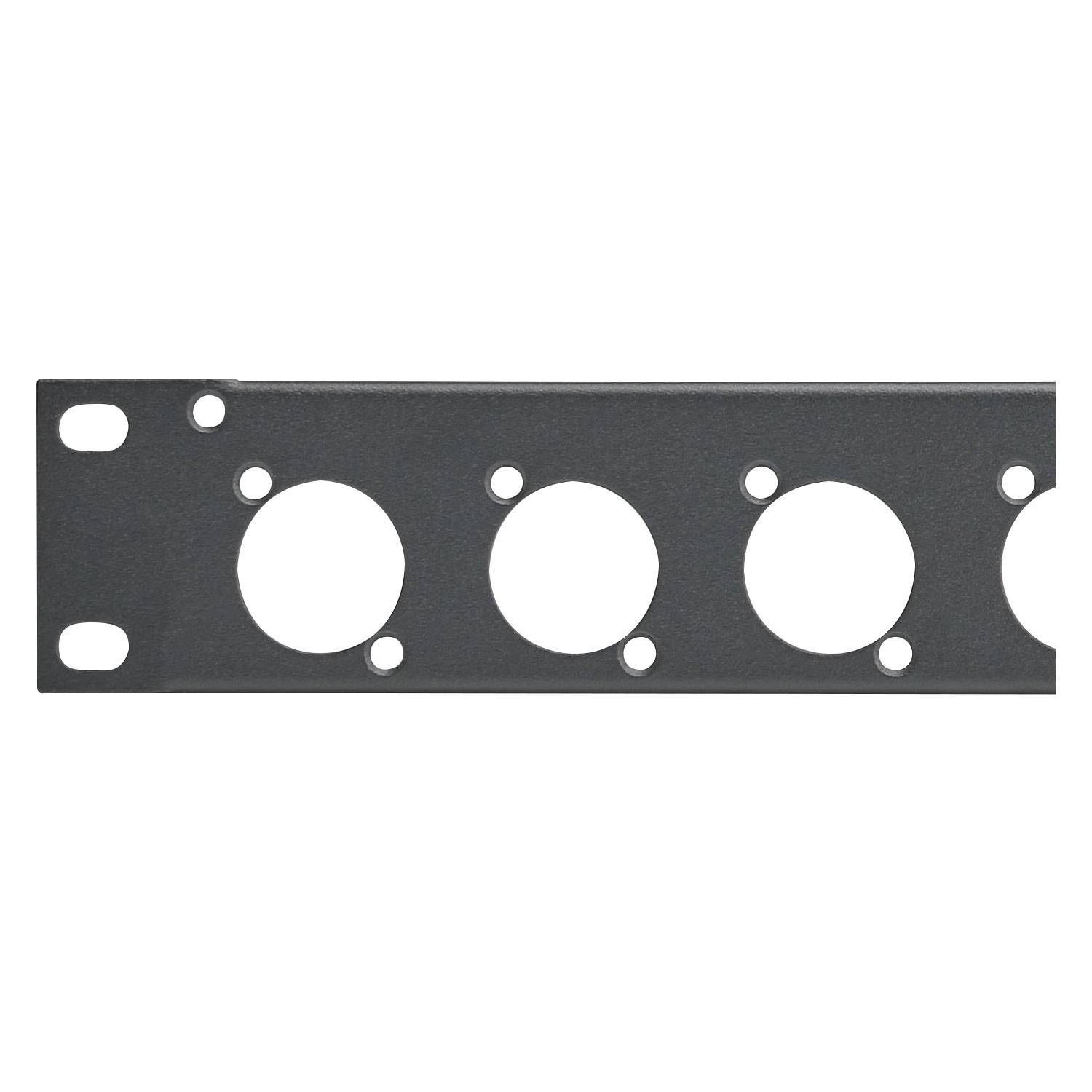 Sommer cable Rack Panel, Universal D-Serie, 1 HE, 1 HE, Stahlblech, vz. 1.5mm, grau
