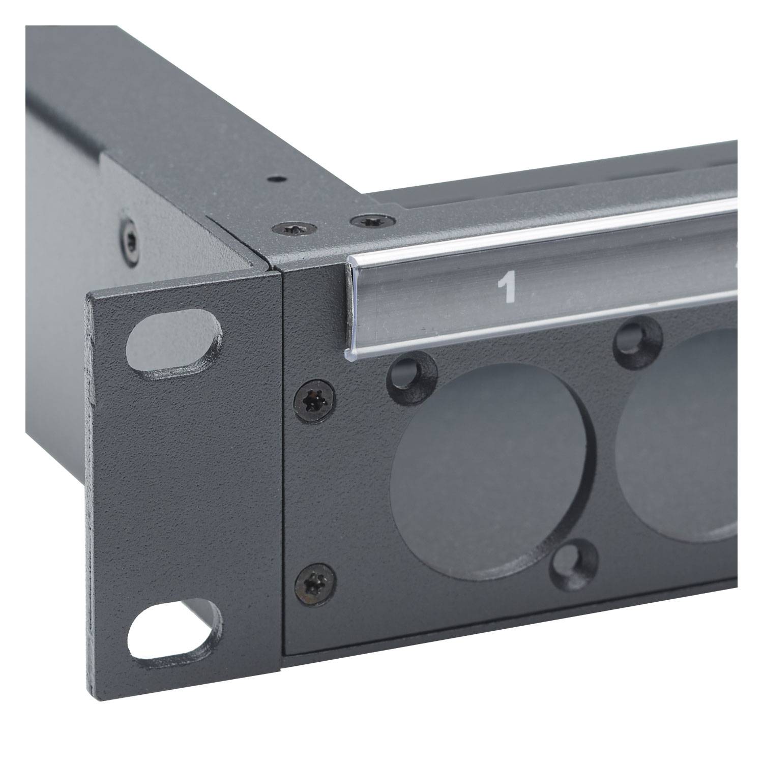 Sommer cable Rack Panel, Universal D-Serie, 1 HE, 1 HE, Stahlblech, vz. 1.5mm, grau