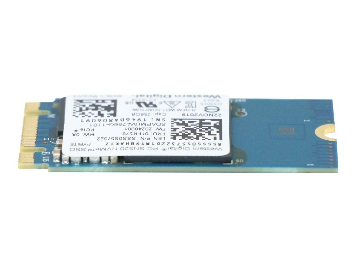 Lenovo WD PC SN520 - SSD - 256 GB - intern - M.2 2242 - PCIe 3.0 x2 (NVMe)FRU -
