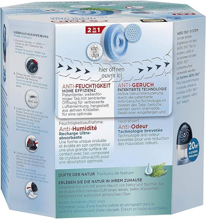 Pattex Nachfuell-Tabs Frischer Wasserfall 2 x 450 g