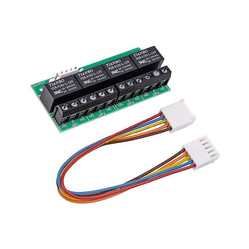 ABUS Secoris AZMO60010 4-fach Relaisplatine, Zubehörartikel, Relaisplatine | Einsatzgebiet:Innenbereich | Funktionen:Sc