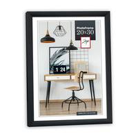 ZEP Basic, Kunststoff, Schwarz, Einzelbilderrahmen, Tisch, Wand, 20 x 25 cm, Rechteckig