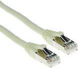 ACT Ivory 0.5 meter LSZH SFTP CAT6A patch cable snagless with RJ45 connectors CAT6A S/FTP LSZH SNG IV 0 .50M (FB7400)