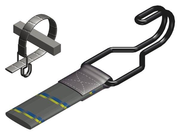 Spanngurt, Doppelhaken, für Fahrrad, Motorrad, Auto, langlebig, strapazierfähig, 1200 x 25 mm