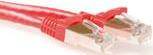 ACT Red 25 meter LSZH SFTP CAT6A patch cable snagless with RJ45 connectors