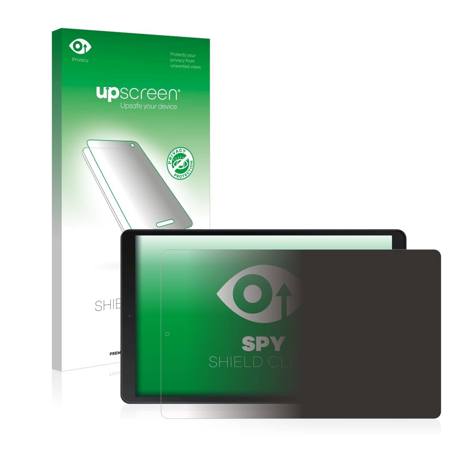 upscreen Spy Shield Clear Premium Blickschutzfolie für Samsung Galaxy Tab A 10.1 2019 (im