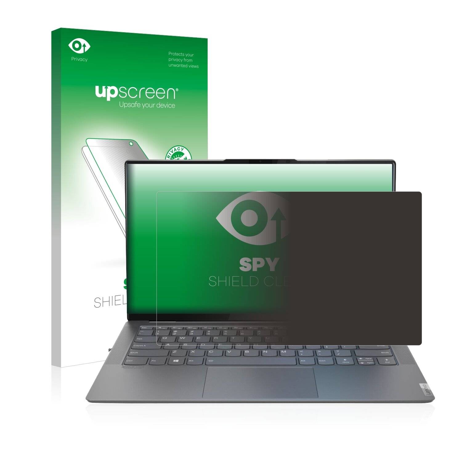 upscreen Spy Shield Clear Premium Blickschutzfolie für Lenovo Yoga S940