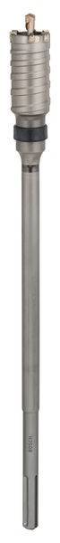 Ein Metallrohr steht senkrecht und zeigt seine zylindrische Form sowie seine glatte Oberfläche mit metallischem Finish.