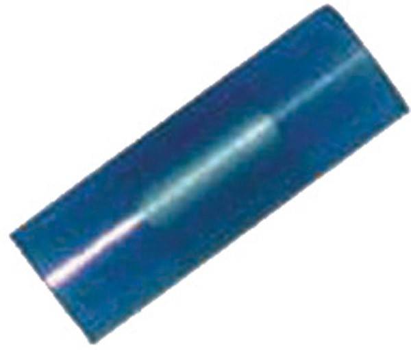 Ein blauer zylindrischer Gegenstand mit einer glatten, glänzenden Oberfläche.