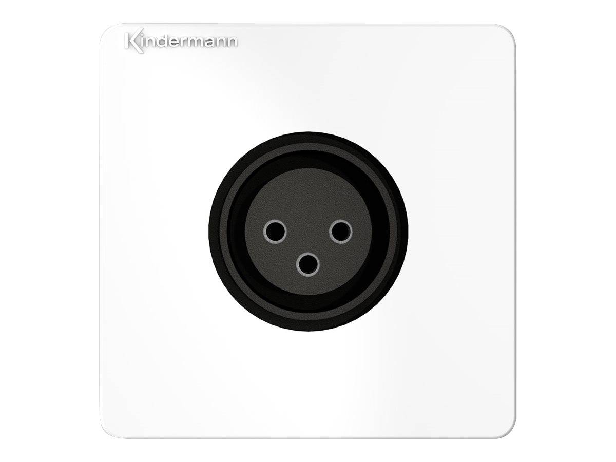 Kindermann Konnect design click Audio XLR - Modulares Faceplate-Snap-In