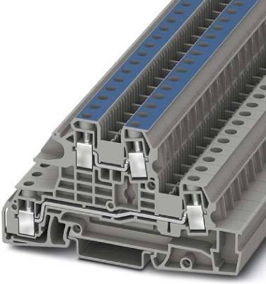 Eine Querschnittsansicht einer mehrschichtigen industriellen Komponente mit Metallanschlüssen, die strukturelle Details und Konstruktionsmerkmale zeigt.