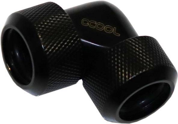 Alphacool Eiszapfen 16mm HardTube Anschraubtülle 90° L-Verbinder Acryl- Messingrohre