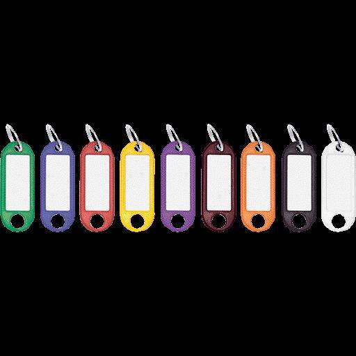 WEDO Schlüsselanhänger, Set mit 100 Stück, farbsortiert, farbig sortiert