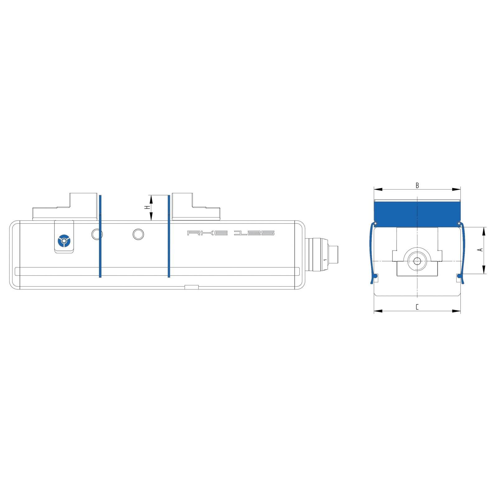 Röhm Werkstück-Auflageleisten Cliparc für RKE 125 / RKE-LV 125 - 1269622