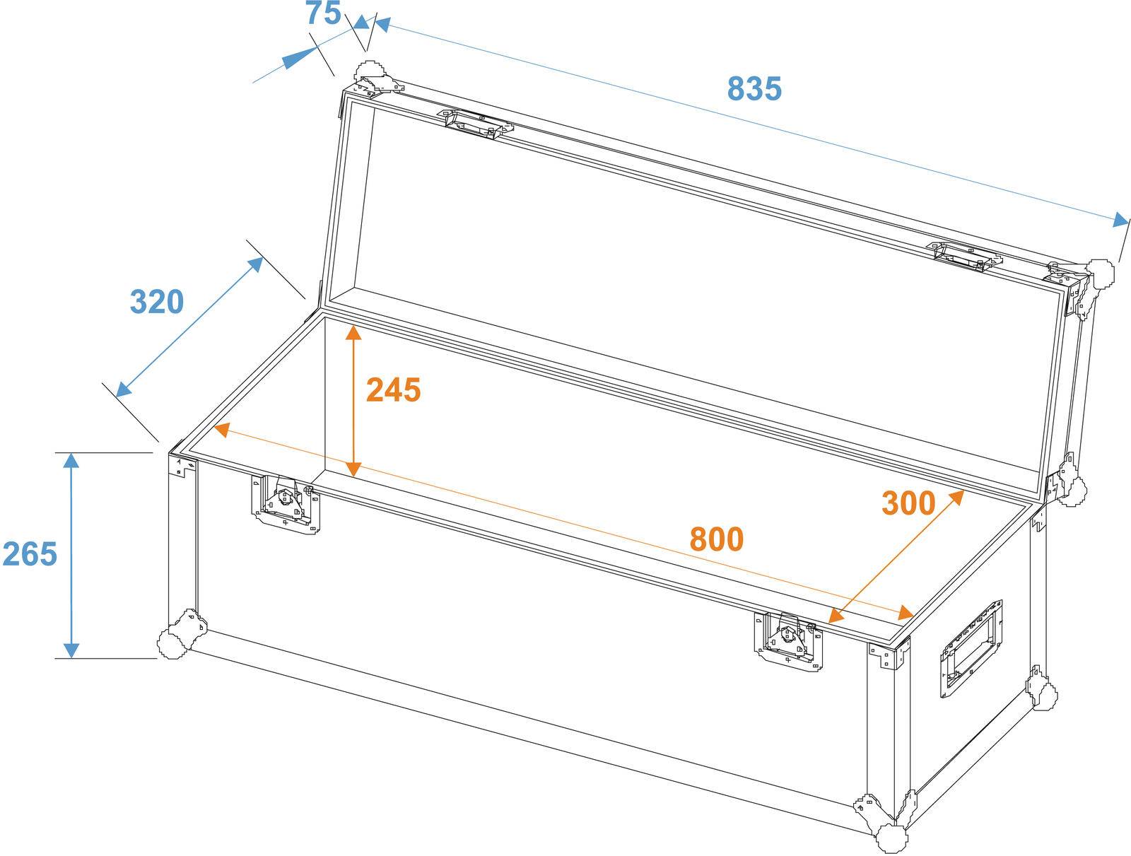 ROADINGER Universal-Case Profi 80x30x30cm