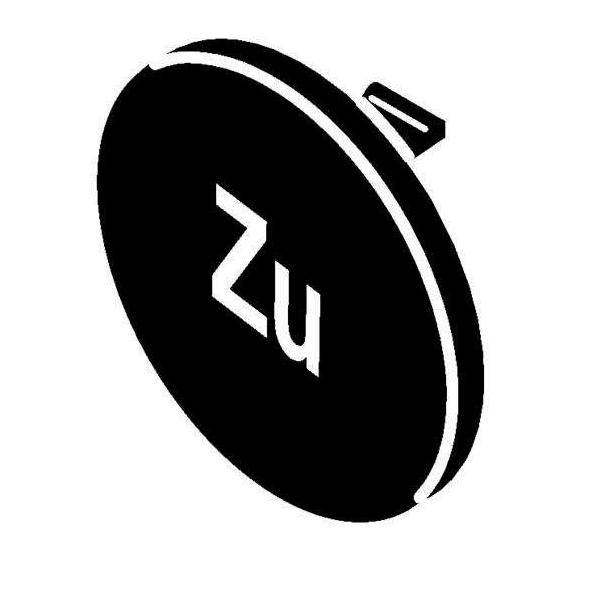 Stahl Tastenschild Tastenschild sw ZU