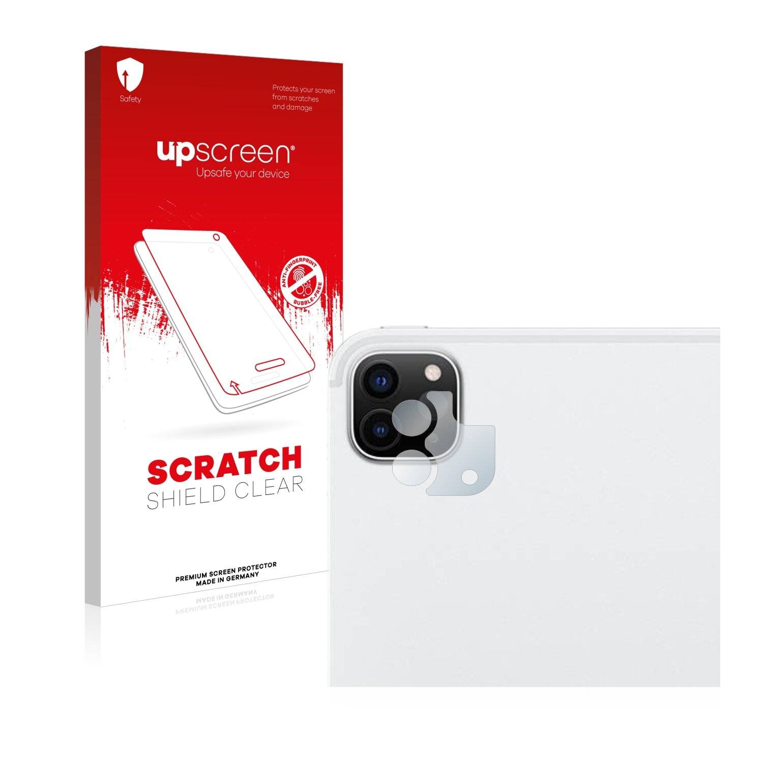 upscreen Scratch Shield Clear Premium Displayschutzfolie für Apple iPad Pro 12.9 WiFi 2020
