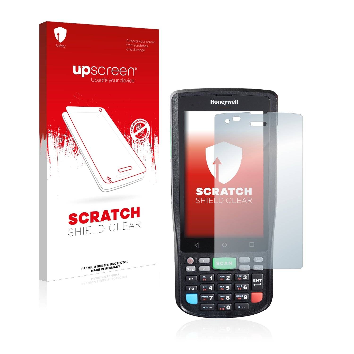 upscreen Scratch Shield Clear Premium Displayschutzfolie für Honeywell ScanPal