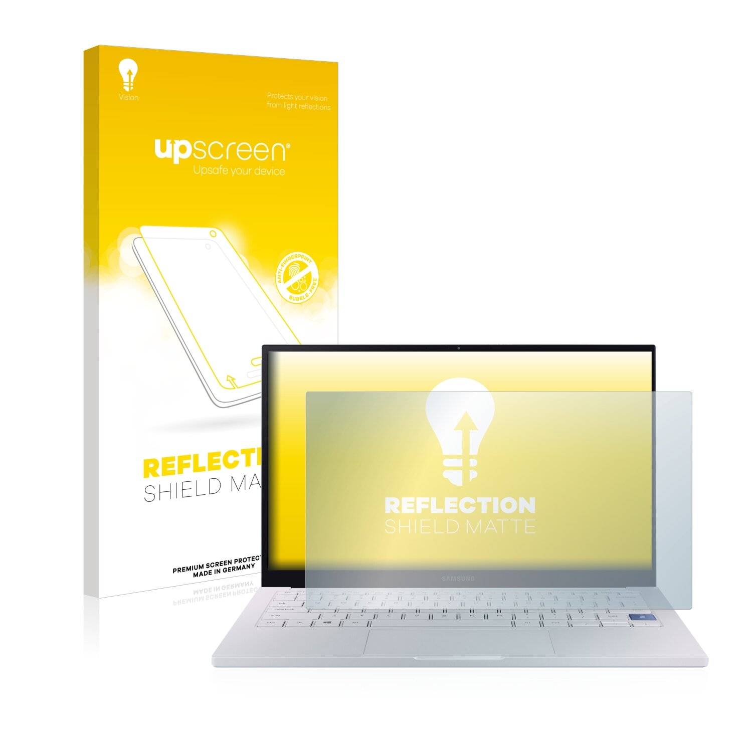 upscreen Reflection Shield Matte Premium Displayschutzfolie für Samsung Galaxy Book Ion