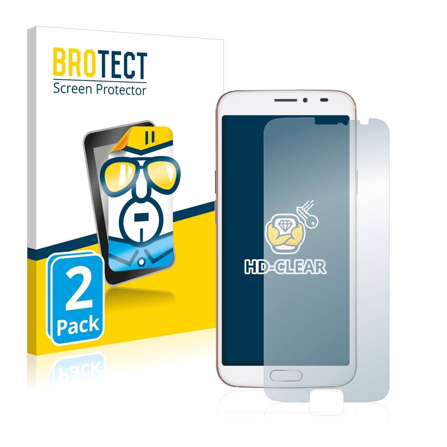 2x BROTECT HD-Clear Displayschutzfolie für Doro