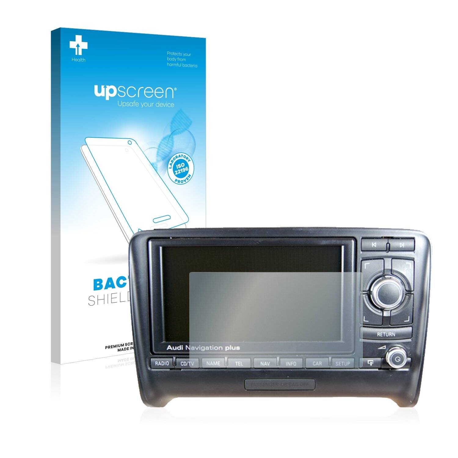upscreen Bacteria Shield Clear Premium Antibakterielle Displayschutzfolie für Audi R8 42
