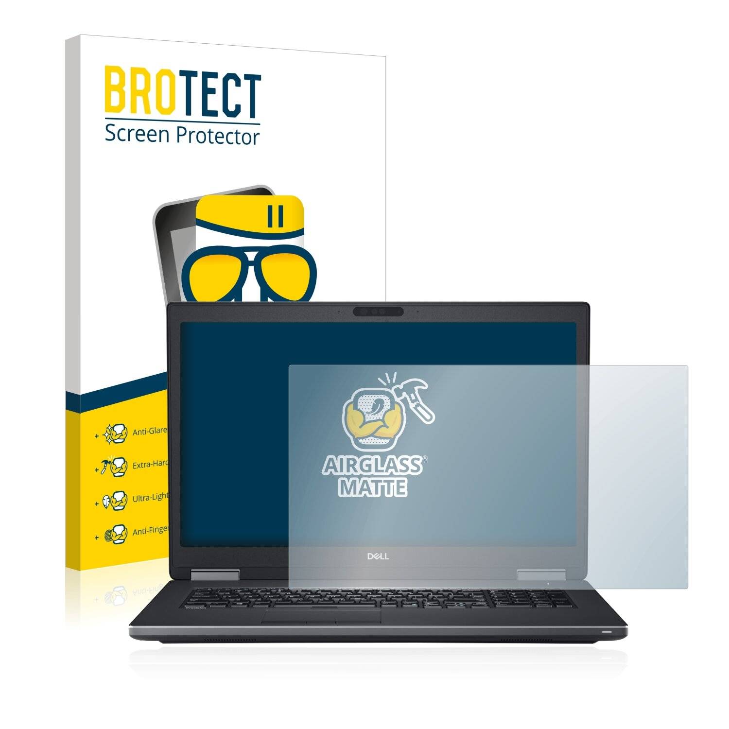 BROTECT AirGlass Matte Schutzglas Folie für Dell Precision