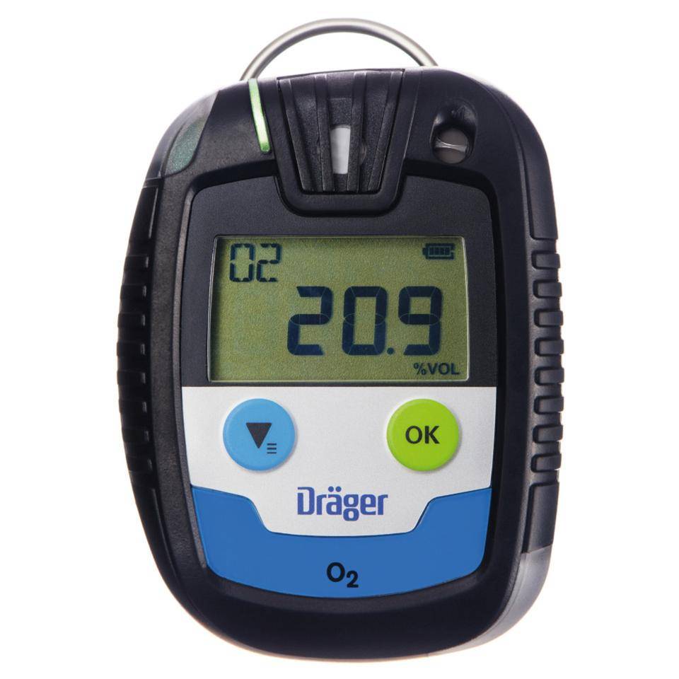 Dräger Eingasmessgerät Pac 6500 O2 (Sauerstoff), 84x64x20mm, 106g