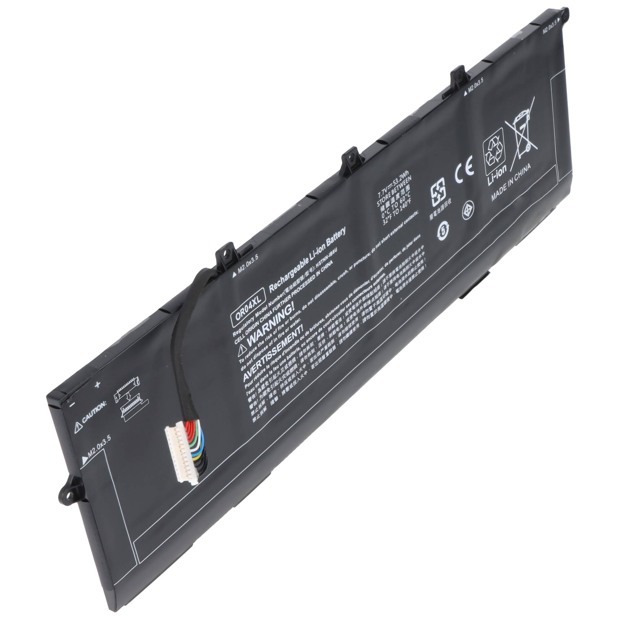 Akku passend für HP EliteBook x360 830 G5/G6, Li-Polymer, 7,7V, 6900mAh, 53Wh
