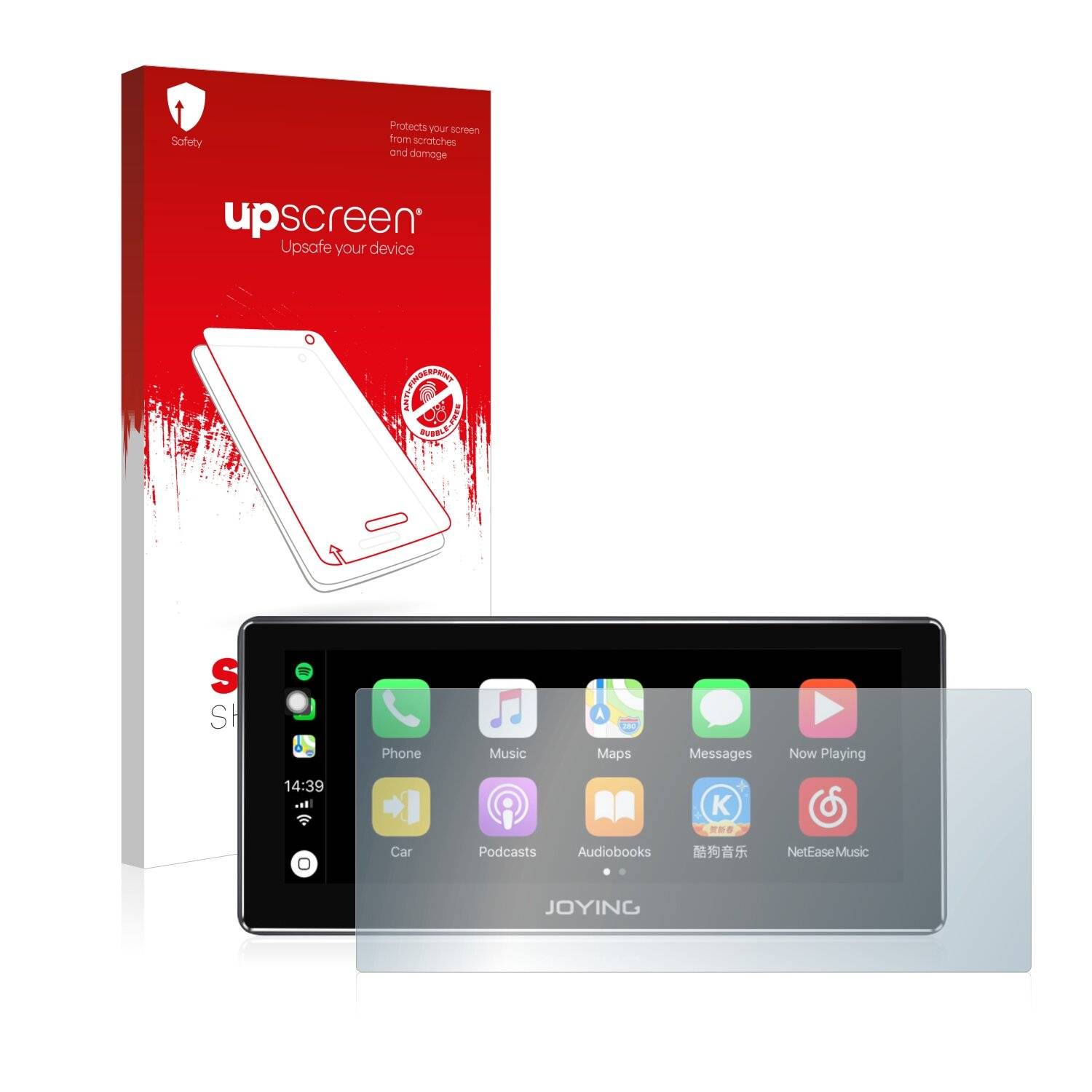 upscreen Scratch Shield Clear Premium Displayschutzfolie für Joying 4G Car Radio