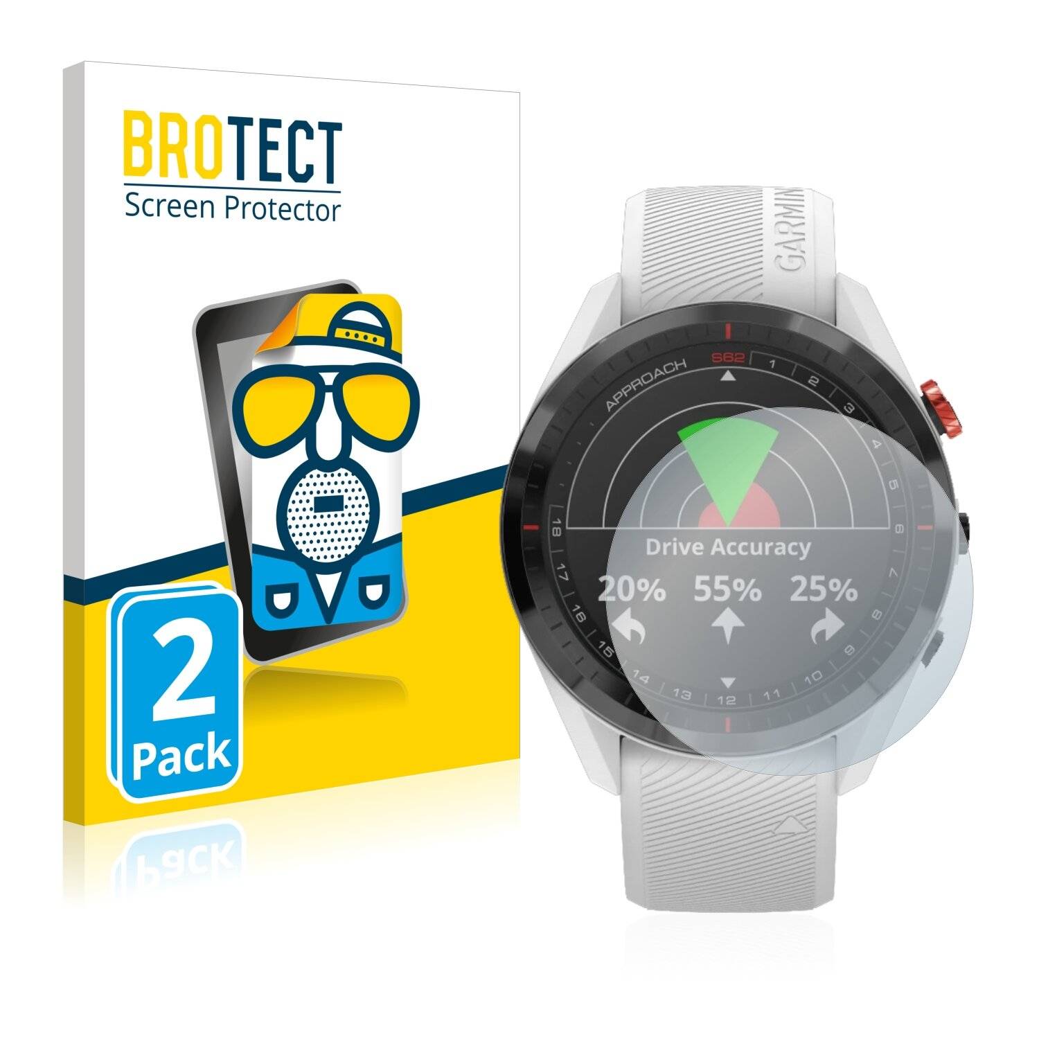 2x BROTECT Matte Displayschutzfolie für Garmin Approach S62 - Entspiegelt,