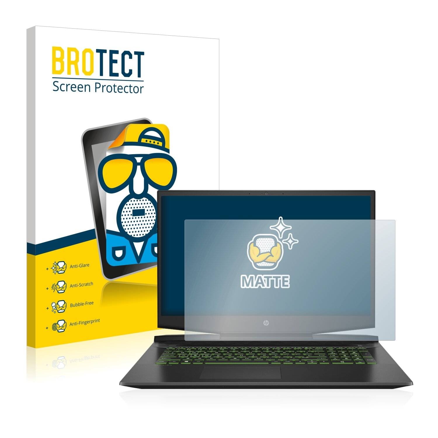BROTECT Matte Displayschutzfolie für HP Pavilion 17-cd0112ng - Entspiegelt,