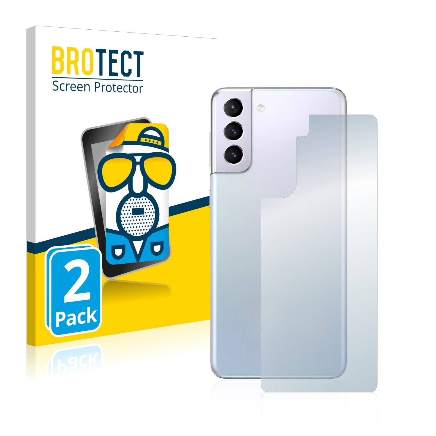 2x BROTECT Matte Displayschutzfolie für Samsung Galaxy S21 Plus 5G (Rückseite) -